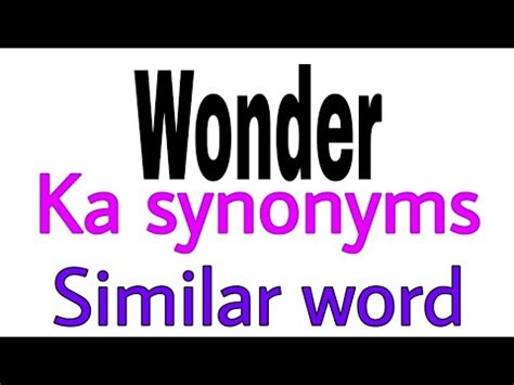 synonyms of wonder